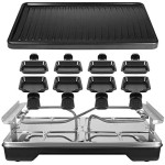 Table Grill, Korean BBQ Grill Electric Indoor Cheese Raclette, Removable Non-Stick Surface, Temperature Control & Dishwasher Safe, 1200W