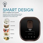 Professional 12-Cups (Cooked) / 3Qt. 360° Induction Rice Cooker & Multicooker (ARC-7606B), Black, 12 Cup
